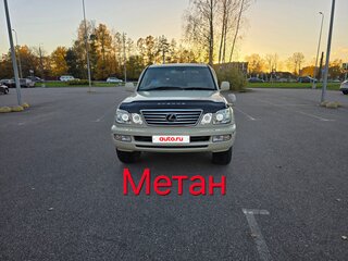 2004 Toyota Land Cruiser Cygnus 100 Series Рестайлинг 1, белый, 2000000 рублей, вид 2