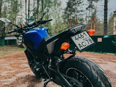 2016 Yamaha MT-09 (FZ-09), синий, 640000 рублей, вид 2