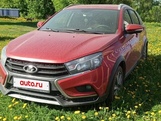 2018 Lada (ВАЗ) Vesta SW Cross I, красный, 925000 рублей, вид 2