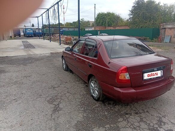 2008 Hyundai Accent ТагАЗ II, красный - вид 6