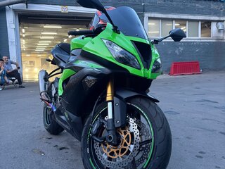 2014 Kawasaki ZX-6 Ninja, зелёный, 825000 рублей, вид 3