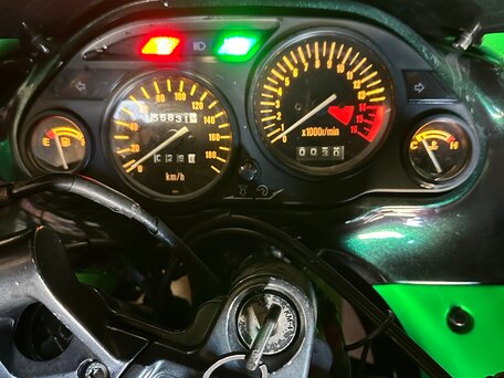 1996 Kawasaki ZZR 400, зелёный, 235000 рублей, вид 5