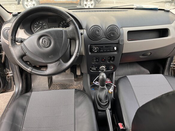 2010 Renault Logan I Рестайлинг, серый, 300000 рублей - вид 8