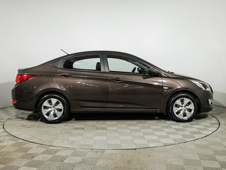 2016 Hyundai Solaris I Рестайлинг, коричневый, 1100000 рублей, вид 4