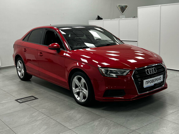 2018 Audi A3 III (8V) Рестайлинг, красный, 1750000 рублей - вид 1