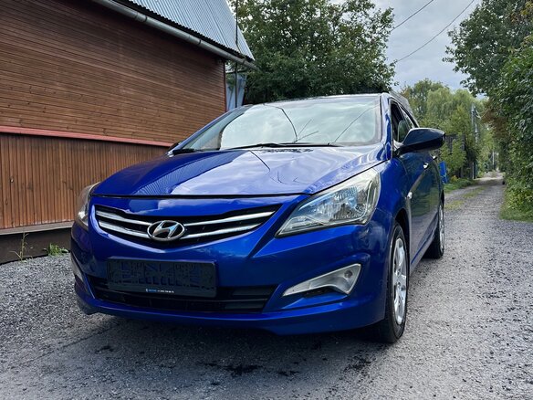 2013 Hyundai Solaris I, синий - вид 1