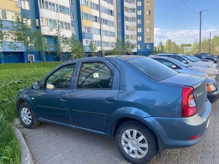 2011 Renault Logan I Рестайлинг, серебристый, 340000 рублей, вид 4