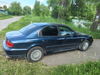 2007 Hyundai Sonata ТагАЗ IV (EF) Рестайлинг, синий, 400000 рублей, вид 4
