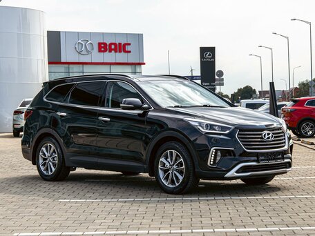 2017 Hyundai Santa Fe III Рестайлинг, чёрный, 2055000 рублей, вид 3
