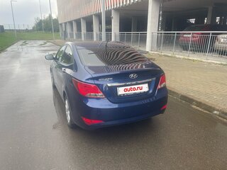 2016 Hyundai Solaris I Рестайлинг, синий, 1350000 рублей, вид 4