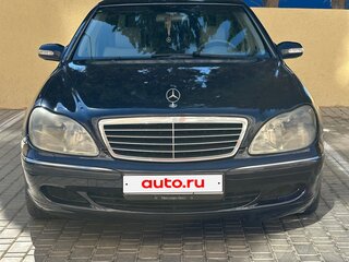 2002 Mercedes-Benz S-Класс 320 IV (W220) Рестайлинг, синий, 950000 рублей, вид 2