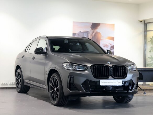 2024 BMW X4 20i II (G02) Рестайлинг, чёрный - вид 2