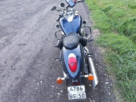 2008 Kawasaki VN900 Vulcan, синий, 450000 рублей, вид 3