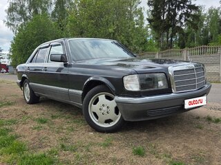 1990 Mercedes-Benz S-Класс 500 II (W126) Рестайлинг, чёрный, 700000 рублей, вид 1