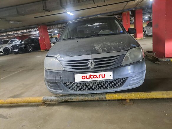 2014 Renault Logan I Рестайлинг, чёрный - вид 1