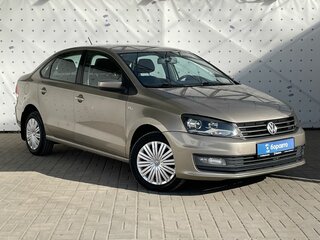 2017 Volkswagen Polo V Рестайлинг, бежевый, 1140000 рублей, вид 3