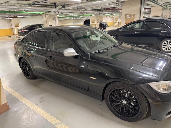 2007 BMW 3 серии 325i V (E90/E91/E92/E93), чёрный, 600000 рублей - вид 1