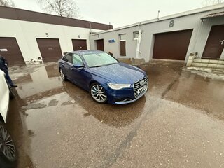 2016 Audi A6 IV (C7) Рестайлинг, синий, 2250000 рублей, вид 2