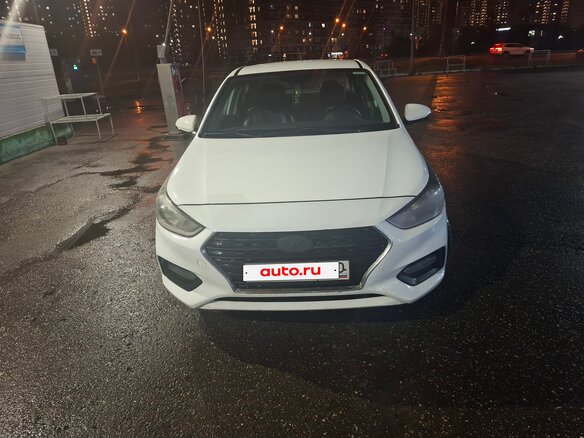 2019 Hyundai Solaris II, белый, 980000 рублей