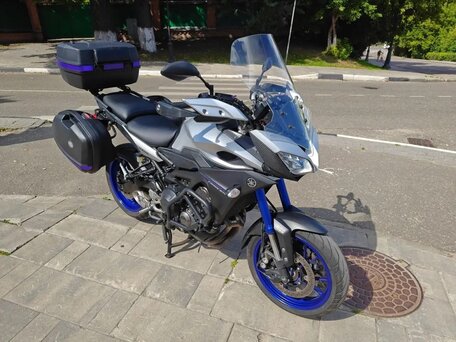 2016 Yamaha MT-09 Tracer (FJ-09), синий, 630000 рублей, вид 4