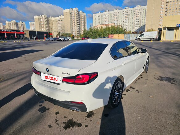 2020 BMW 5 серии 520d xDrive VII (G30/G31/G38) Рестайлинг, белый - вид 5