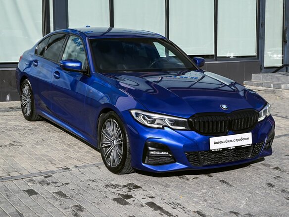 2019 BMW 3 серии 330i VII (G2x), синий, 3380000 рублей - вид 6