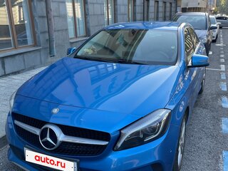2016 Mercedes-Benz A-Класс 180 III (W176) Рестайлинг, голубой, 1559000 рублей, вид 2