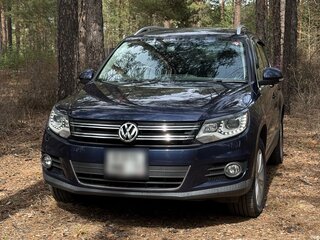 2014 Volkswagen Tiguan I Рестайлинг, синий, 1300000 рублей, вид 2