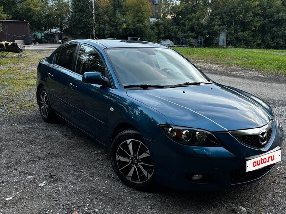 2007 Mazda 3 I (BK) Рестайлинг, синий, 620000 рублей - вид 3