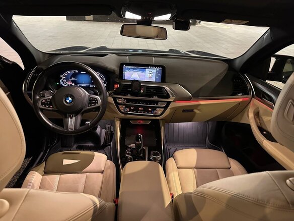 2021 BMW X4 M40i II (G02), синий - вид 8