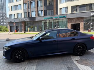 2019 BMW 5 серии 530i xDrive VII (G30/G31/G38), синий, 3470000 рублей, вид 4