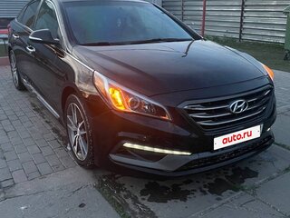 2015 Hyundai Sonata VII (LF), чёрный, 1500000 рублей, вид 2