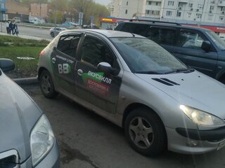 2004 Peugeot 206, серебристый, 210000 рублей, вид 2
