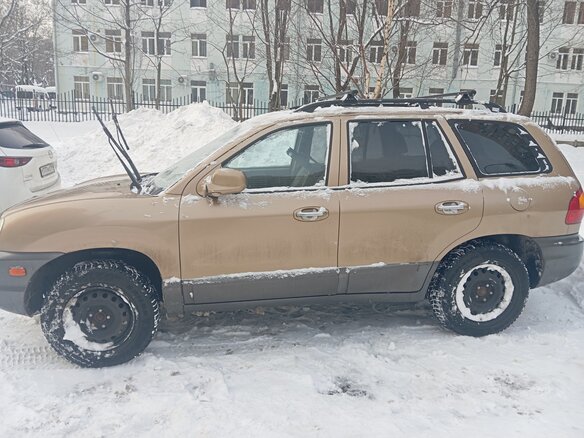 2003 Hyundai Santa Fe I, коричневый, 465000 рублей - вид 4