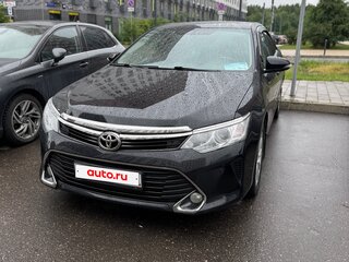 2017 Toyota Camry VII (XV50) Рестайлинг, чёрный, 1600000 рублей, вид 4
