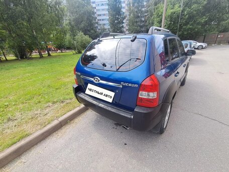 2005 Hyundai Tucson I, синий, 405000 рублей, вид 5