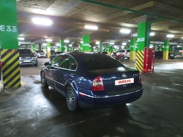 2002 Volkswagen Passat B5 Рестайлинг, синий, 380000 рублей - вид 9