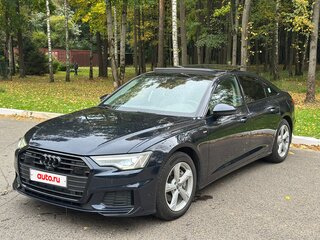 2019 Audi A6 45 TFSI V (C8), синий, 3850000 рублей, вид 5