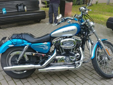 2006 Harley-Davidson Sportster 1200, голубой, 550000 рублей, вид 1