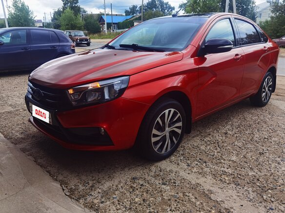 2016 Lada (ВАЗ) Vesta I, красный, 869000 рублей - вид 3