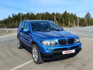 2004 BMW X5 4.4i I (E53) Рестайлинг, синий, 780000 рублей, вид 2