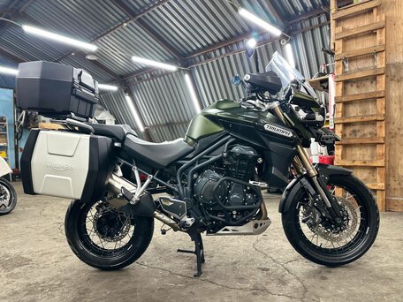 2013 Triumph Tiger 1200, зелёный, 990000 рублей, вид 3