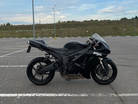 2007 Kawasaki ZX-6R Ninja, чёрный, 420000 рублей, вид 1