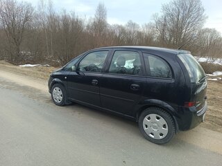 2009 Opel Meriva A Рестайлинг, чёрный, 460000 рублей, вид 3