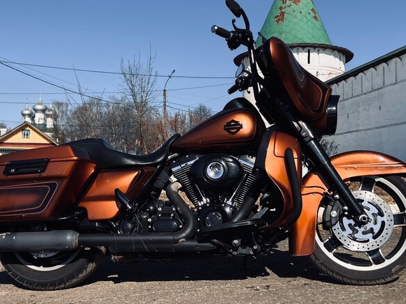2011 Harley-Davidson Street Glide, коричневый, 999000 рублей - вид 14