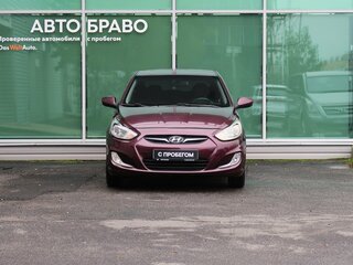 2012 Hyundai Solaris I, фиолетовый, 619000 рублей, вид 3