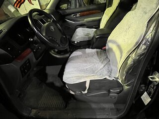 2008 Toyota Land Cruiser Prado 5-speed 120 Series Рестайлинг, чёрный, 3500000 рублей, вид 4