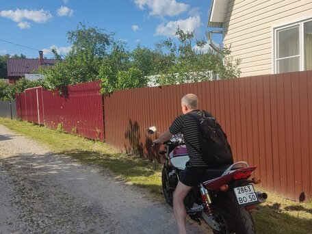 2005 Honda CB 400 Super Four, красный, 400000 рублей, вид 3