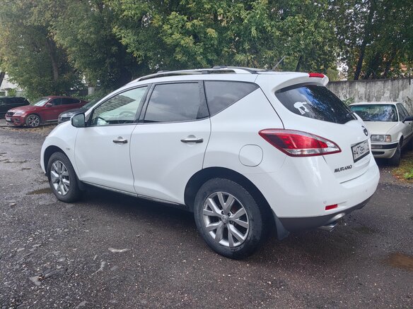 2013 Nissan Murano II (Z51) Рестайлинг 2, белый - вид 3