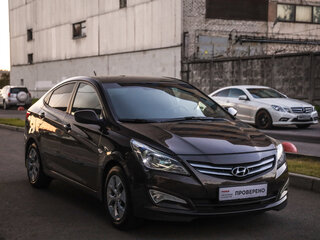 2014 Hyundai Solaris I Рестайлинг, коричневый, 739777 рублей, вид 5